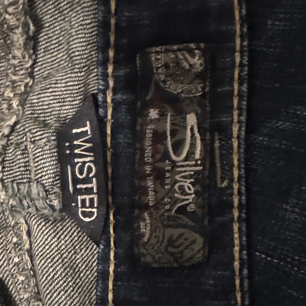 Silver Jeans Dark Blue Flare Women's Jeans - Picture 2 of 4